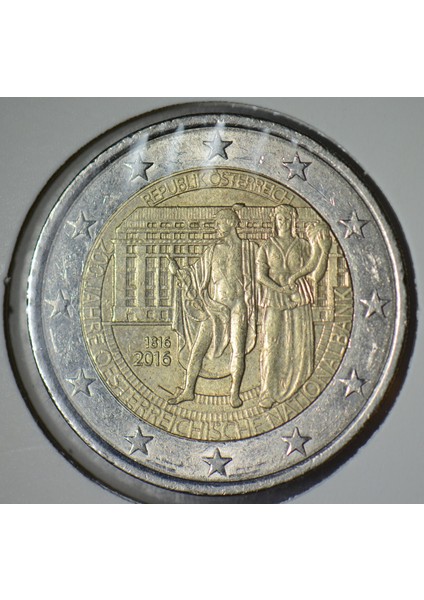 Avusturya 2 Euro 2016 Hatıra-Ulusal Bankanın 100. Yılı. Kapamada. fiyatları