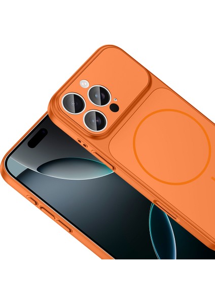 Apple iPhone 16 Pro Kılıf Zore M-Safe Şarj Özellikli Kamera Korumalı Formen Kapak fiyatları