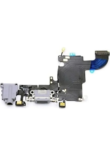 Iphone 6s Kulaklık Mikrofon Şarj Soket Filmi Full Bord - Gri
