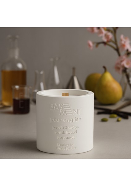 : Pear English : % 100 Soya Beton Mum (Şeftali, Kavun, Sandal Ağacı, Bergamot) fiyatları