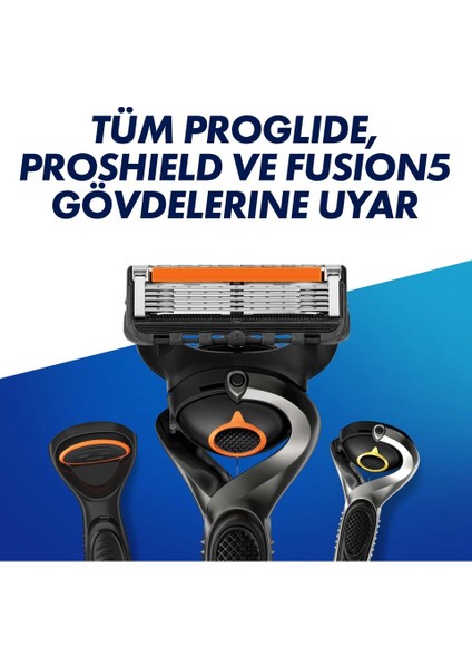 Proglide 1 Makine + 5 Adet Yedek Tıraş Bıçağı +Stand +200 ml Fusion Jel +Çanta fırsatları