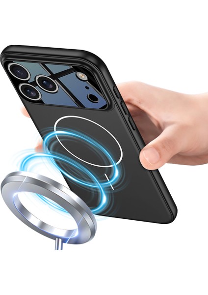 Apple iPhone 17 Pro Kılıf M-Safe Şarj Özellikli Çift Parçalı Zore Napoli Kapak fırsatları