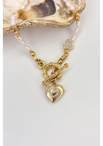 Souvenir Secret No:1 Altın Kaplama Kolye