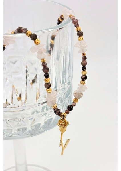 Rosé Aura No:1 Altın Kaplama Kolye