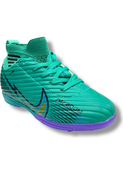 Çocuk Çoraplı Halısaha & Krampon Ayakkabı Turkuaz Desenli fiyatları