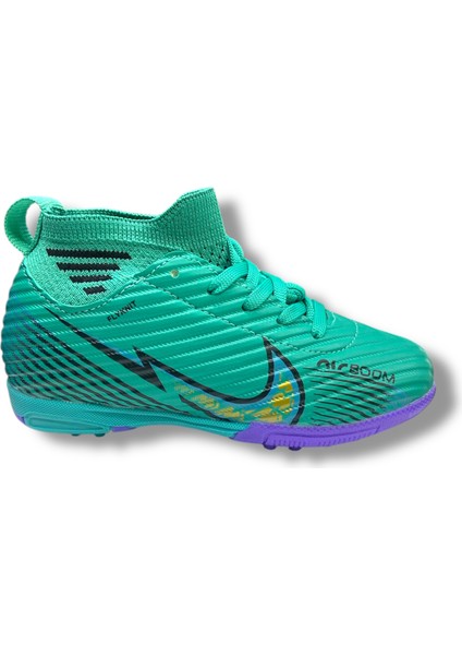 Çocuk Çoraplı Halısaha & Krampon Ayakkabı Turkuaz Desenli modelleri