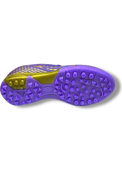 Çocuk Çoraplı Halısaha & Krampon Ayakkabı Mor Desenli indirimleri