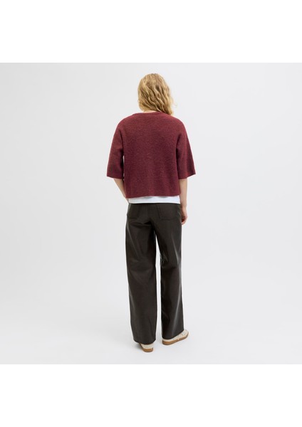 Kadin Alpaka Yünlü Yarim Kol Hirka - Evi modelleri