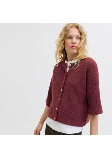 Kadin Alpaka Yünlü Yarim Kol Hirka - Evi fırsatları