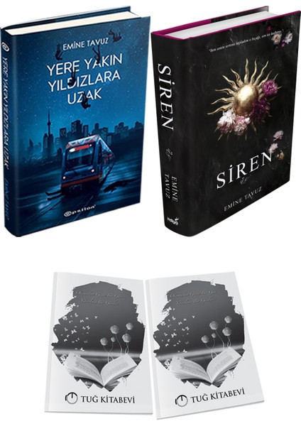 Siren Üç Ciltli ve Yere Yakın Yıldızlara Uzak Ciltli Emine Tavuz 2li Set + Hediyeli