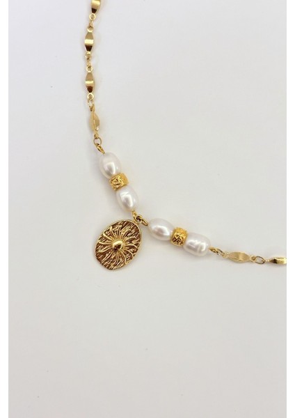Solace Pearl No:1 Altın Kaplama Kolye modelleri