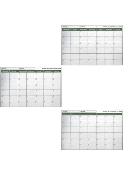 Manyetik Yapışkanlı Bir Aylık Program Planlayıcı Takvim 85X56 cm fırsatları
