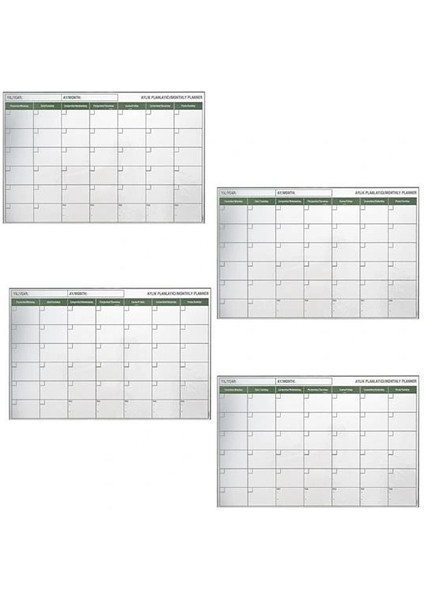 Manyetik Yapışkanlı Bir Aylık Program Planlayıcı Takvim 85X56 cm indirimleri