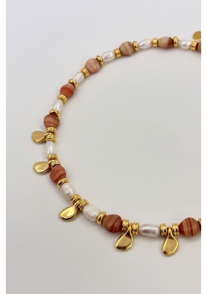 Amber Pulse No:1 Altın Kaplama Kolye modelleri