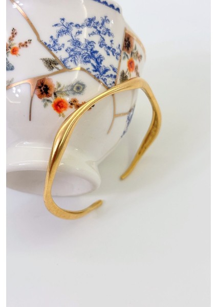 Deep Trace No:1 Altın Kaplama Bileklik