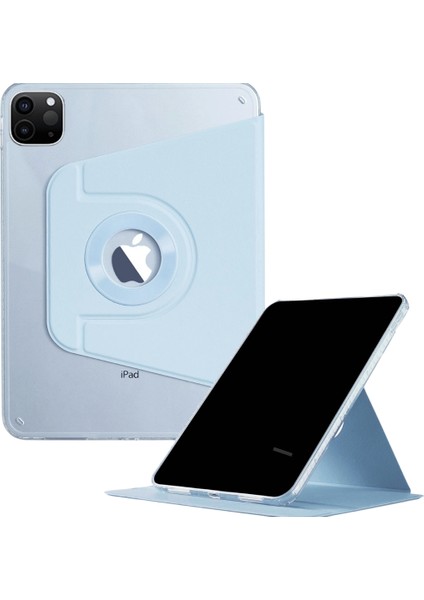 iPad Pro 11 Inç 2025 M5 Çipli 360 Derece Dönebilen Standlı Pino iPad Tablet Kılıfı