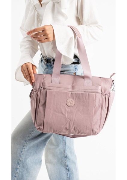 Kadın Büyük Boy 4 Bölmeli Suya Dayanıklı Paraşüt Kumaş Çapraz ve Omuz Askılı Çanta 7004 modelleri