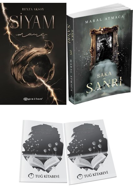 Saka ve Sanrı 3 ve Epsilon Yayınevi Siyam 4 Mare Beyza Aksoy 2li Set + Hediyeli