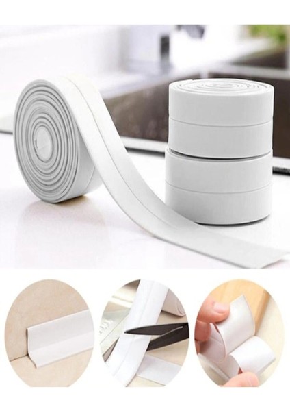 Su Sızdırmaz Bant, Banyo Mutfak Küvet Lavabo Kenarları Için 3m 38MM 1 Adet - CZ106
