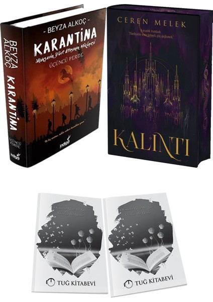 Kalıntı Ciltli ve Karantina 3 Ciltli Beyza Alkoç 2li Set + Hediyeli