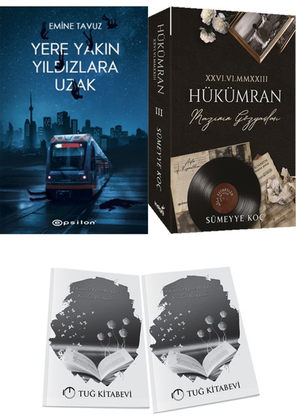 Hükümran 3 Mazinin Gözyaşları ve Epsilon Yayınevi Yere Yakın Yıldızlara Uzak Emine Tavuz 2li Set + Hediyeli