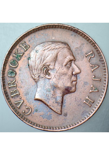 Sarawak 1 Cent 1927 (British Malaysia) 24 Mm. modelleri