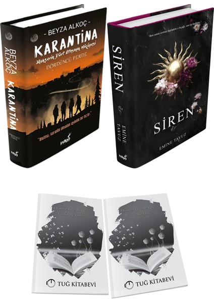 Siren Üç Ciltli ve Karantina 4 Ciltli Beyza Alkoç 2li Set + Hediyeli