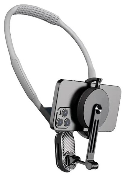 360 Derece Ayarlanabilir Boyun Askılı Manyetik Telefon Tutucu - Lisinya