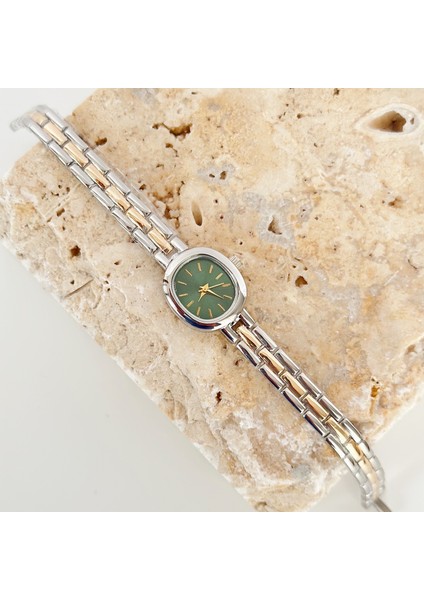 Plage Gümüş Gold Saat Yeşil fiyatları