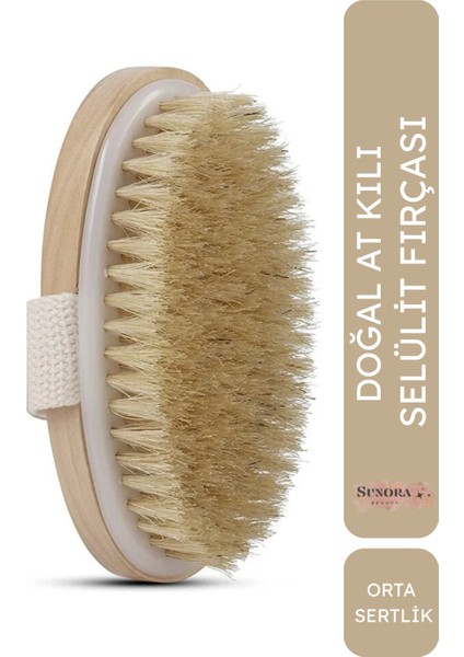 Doğal At Kılı Selülit Fırçası Batık Tüy ve Çatlak Karşıtı