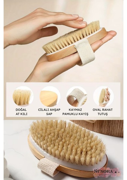 Doğal At Kılı Selülit Fırçası Batık Tüy ve Çatlak Karşıtı fiyatları