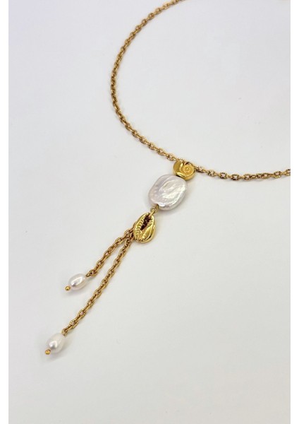 Sea Whisper No:1 Altın Kaplama Kolye modelleri