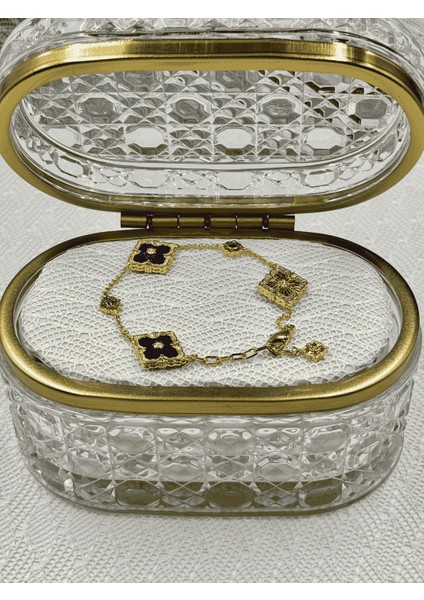 Vivienne No:1 Lacivert Çelik Bileklik