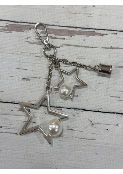 Çanta & Anahtarlık Aksesuarı Incili Yıldız Model