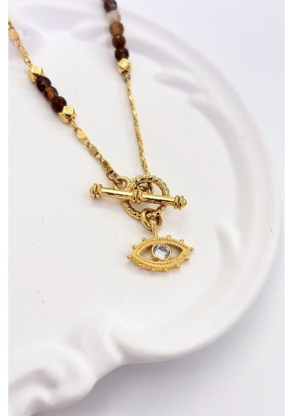 Earth Vein No:1 Altın Kaplama Kolye