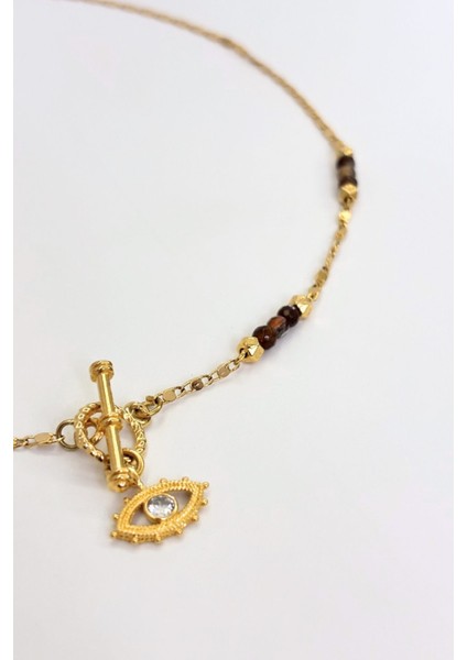 Earth Vein No:1 Altın Kaplama Kolye modelleri