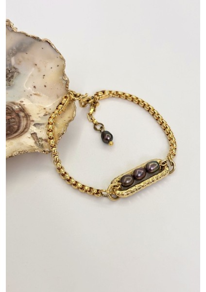 Noir Lien No:1 Altın Kaplama Bileklik