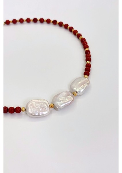 Coral Pearl No:1 Altın Kaplama Kolye fiyatları