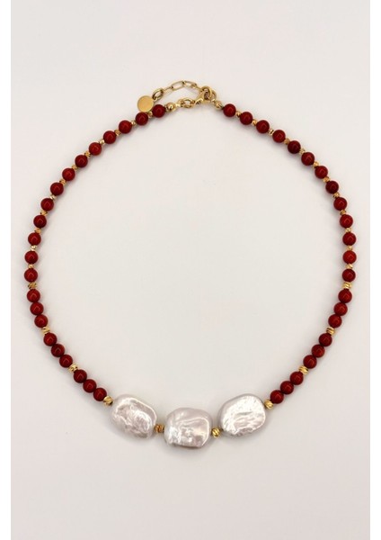 Coral Pearl No:1 Altın Kaplama Kolye fırsatları