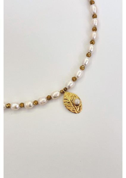 Luna Vein No:1 Altın Kaplama Kolye modelleri