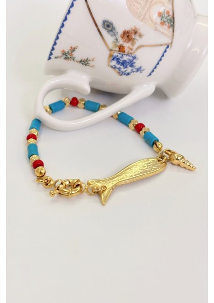 Tide Whispers No:1 Altın Kaplama Bileklik