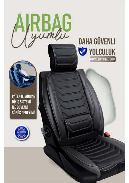 Volkswagen Amarok Deri Oto Koltuk Kılıfı Ön Arka Takım Antalya Seri Siyah Scr fırsatları