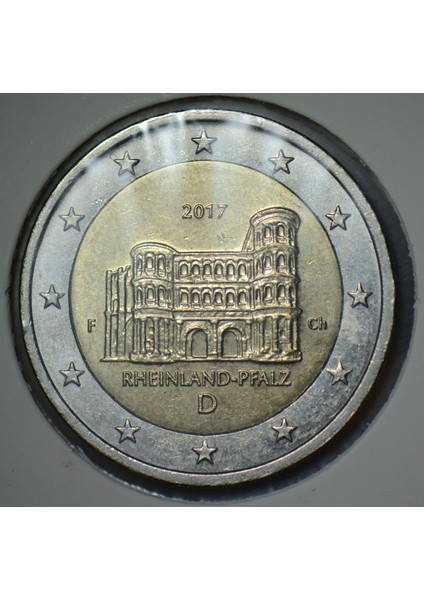 Almanya 2 Euro 2017 F Hatıra. Rheınland-Pfalz. Kapamada Çilaltı. fiyatları