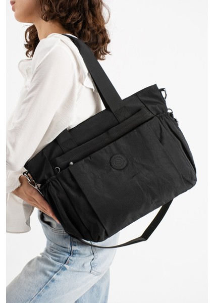 Kadın Büyük Boy 4 Bölmeli Suya Dayanıklı Paraşüt Kumaş Çapraz ve Omuz Askılı Çanta 7004 modelleri