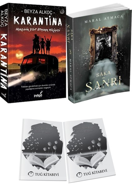 Saka ve Sanrı 3 ve Karantina 1 Beyza Alkoç 2li Set + Hediyeli