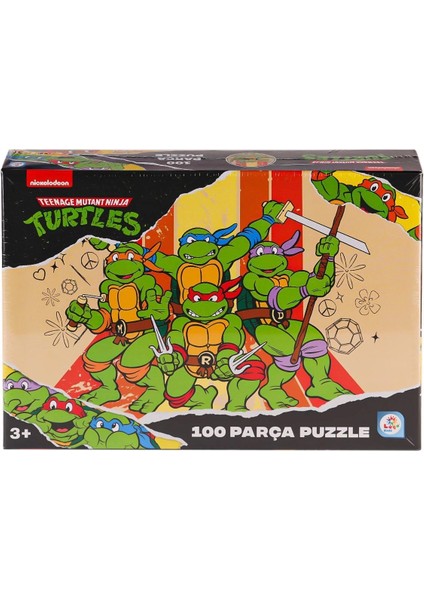 NK0050 Ninja Kaplumbağalar 100 Parça Puzzle -Laçokids fiyatları
