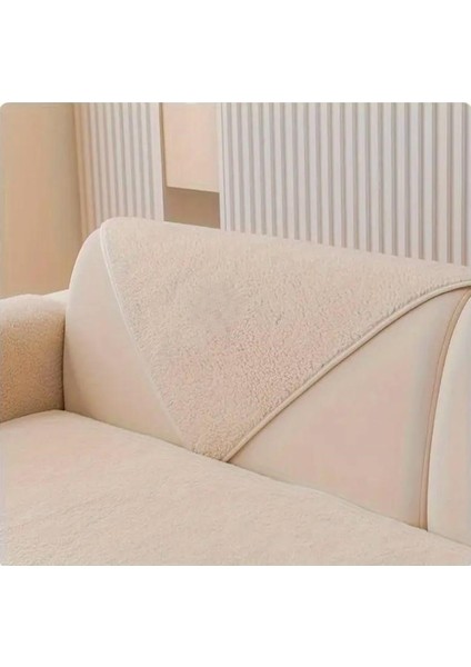 Teddy Kıvırcık Peluş Kolçak ( 1ADET ) 70X 70CM Ölçü (Ekru)