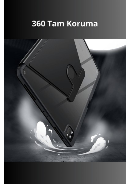 iPad Pro 11 Inç 2025 M5 Çipli 360 Derece Dönebilen Standlı Pino iPad Tablet Kılıfı fiyatları