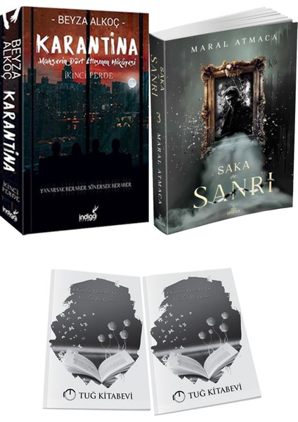 Saka ve Sanrı 3 ve Karantina 2 Beyza Alkoç 2li Set + Hediyeli