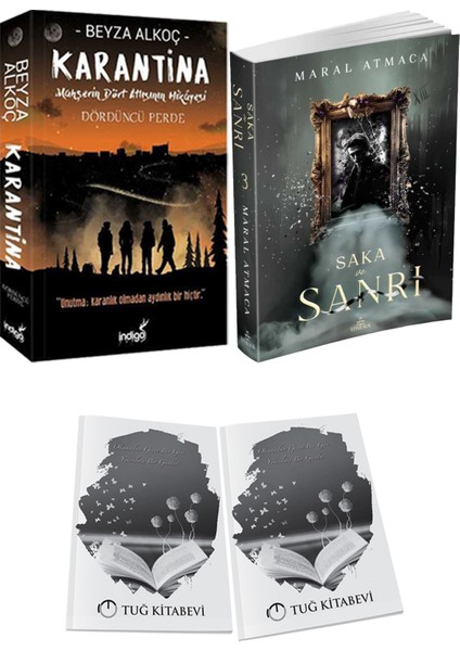 Saka ve Sanrı 3 ve Karantina 4 Beyza Alkoç 2li Set + Hediyeli